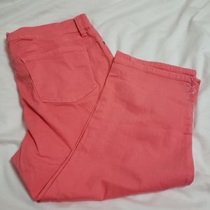 NYDJ Coral Denim Capri Jeans Women's Size 14